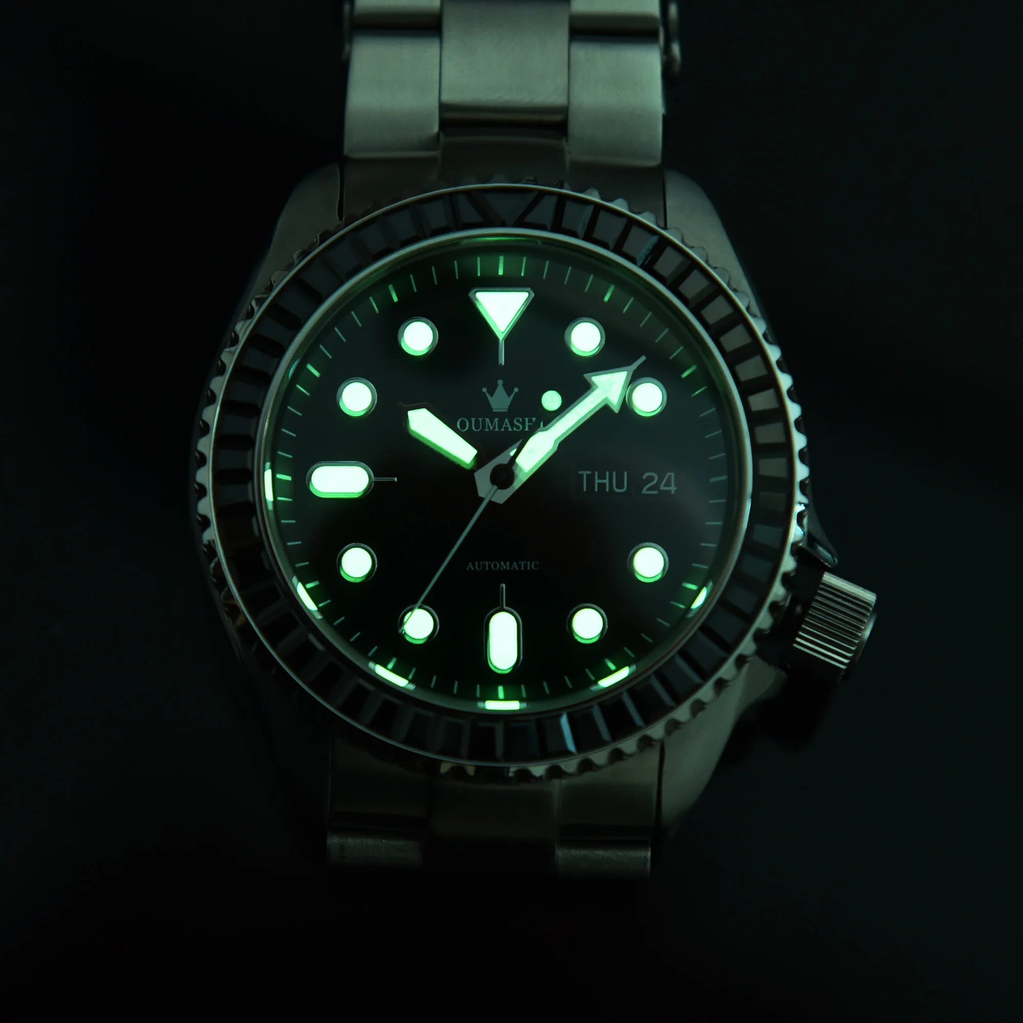 Роскошные часы SKX007 C3 Luminous 316L с сапфировым стеклом 10ATM водонепроницаемые NH36A автоматические мужские механические часы NH35