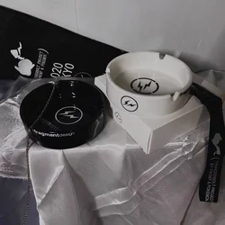 Hiroshi Fujiwara ashtray personalized household luxury atmosphere retro black and white ceramic ashtray accessories