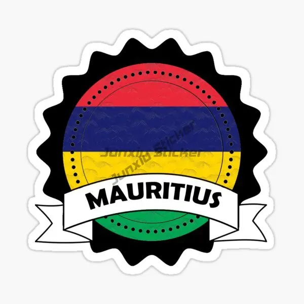 

The Republic of Mauritius Flag Map Sticker Vinyl Laptop Truck Window Moto Bicycle Decal Customizable