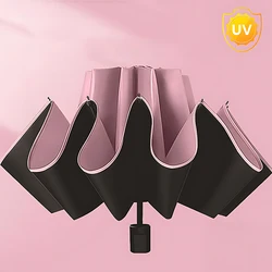 Sun Umbrella Sunshade Sunscreen UV Protection Folding 8-Bone Manual Umbrella Men's Large Double Women's Sunny and Rainy Umbrella