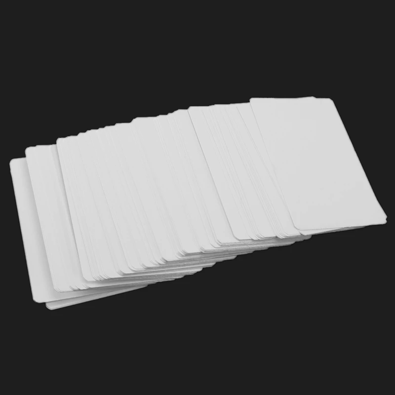 Blank White Cardboard Paper Message Card Business Cards Word Card DIY Tag Gift Card About 100Pcs (White)