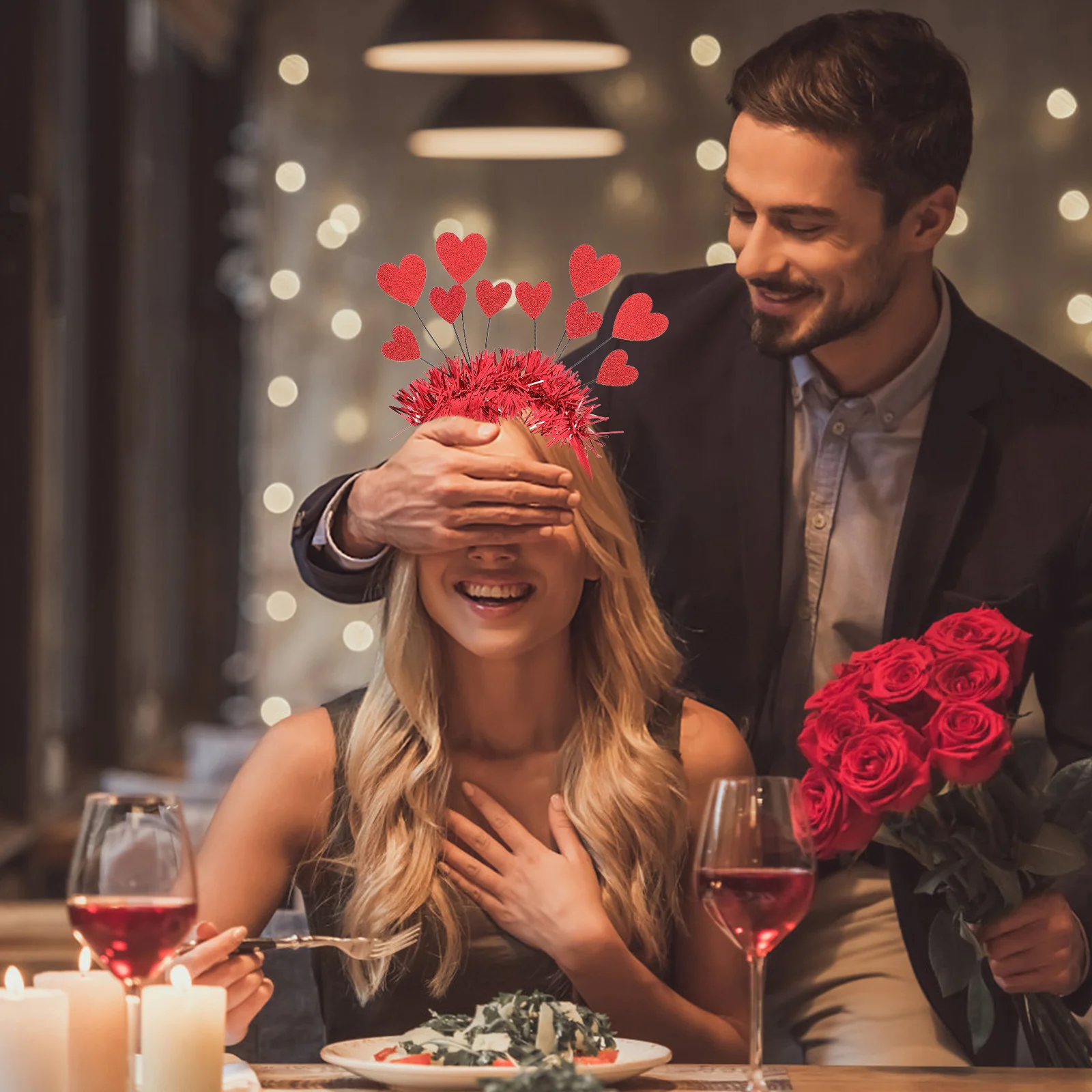 

1 set 1 Set Valentine'S Day Cupid Bow Arrow Costume Kit With Heart Headband Party Supplies Cosplay Decorations For Women