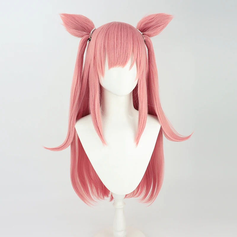 Game Anime Uma Musume Pretty Derby Agnes Digital Cosplay Wig Ears Tail Halloween Party Costume Prop Synthetic Hair Heat