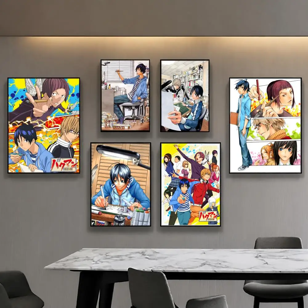 Pósteres populares de Bakuman, decoración de habitación de anime, decoración de pared, mochila de película, arte musical de pared para interiores