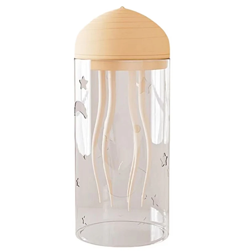 AB09-Rotante Medusa Luce notturna Luce per dormire Controllo vocale Luce d'atmosfera Decorativa Tipo-C Ricarica per desktop
