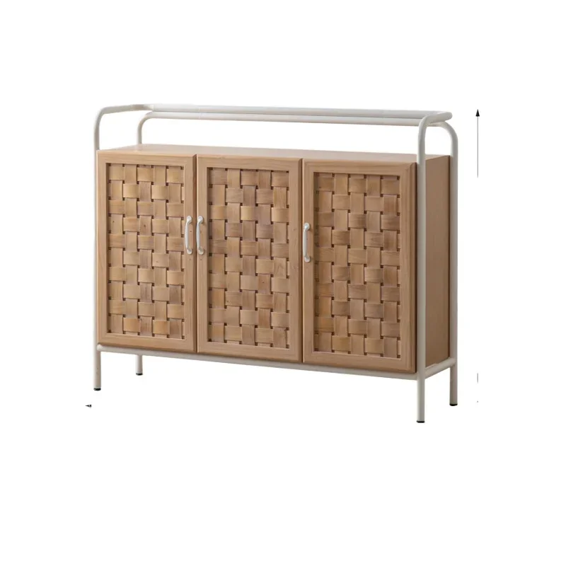 

Wooden side cabinet, three-door and four-door entrance storage cabinet