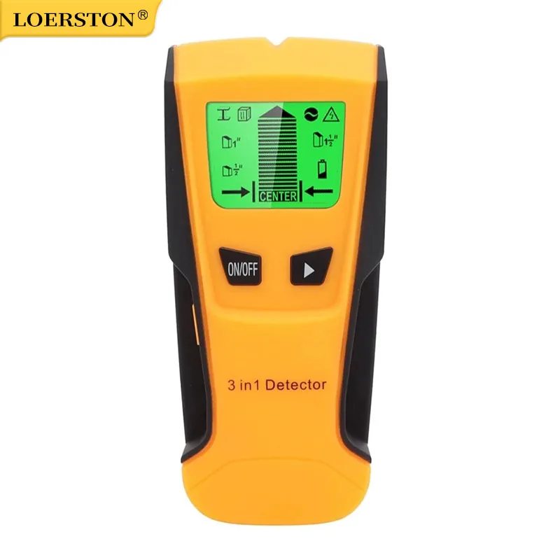3 in 1 Wall Metal Detector Depth Professional Find Metal Wood Studs AC Voltage Live Wire Detect Wall Scanner Electric Box Finder