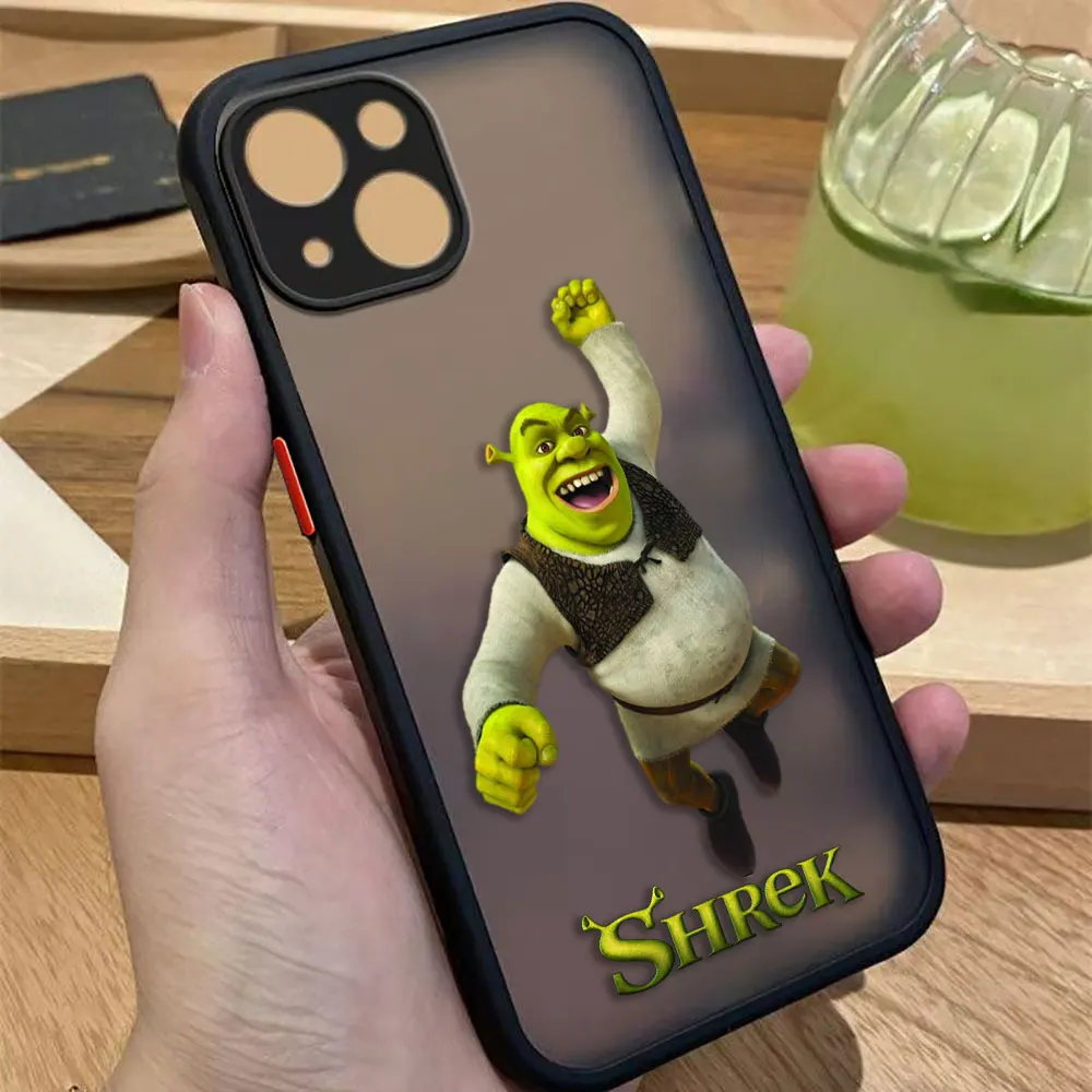 Divertente Film S-Shrek Opaco Cassa Del Telefono Per Redmi NOTE 14 13 12 12S 11 11T 11S 10 10S 9T 9 9S 10X PRO PLUS TPU Caso FAI DA TE Borsette