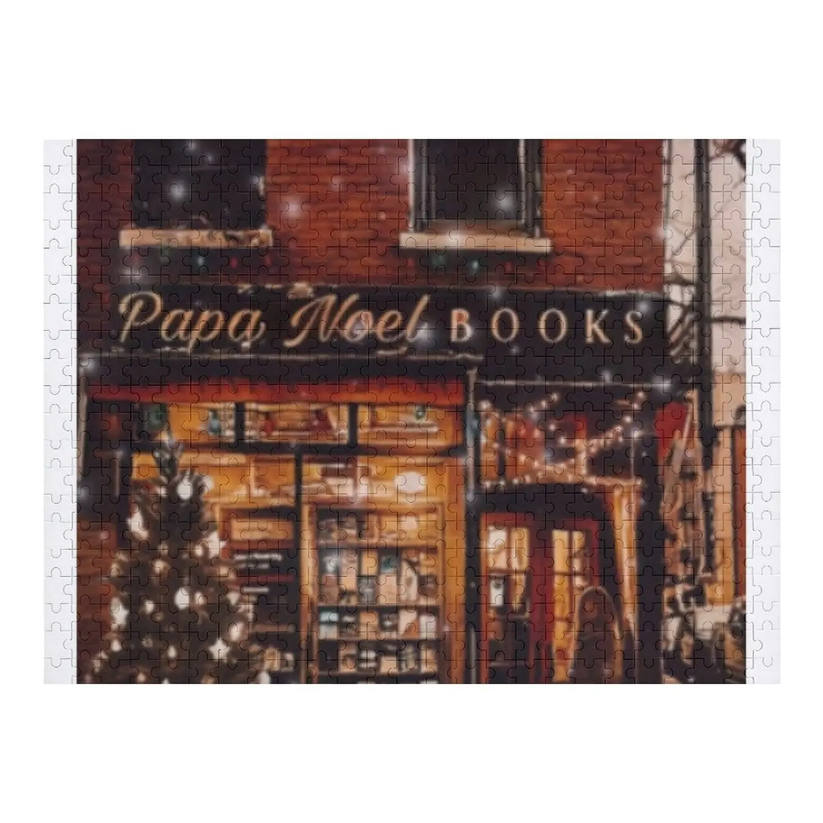 

Christmas Bookstore Poster Jigsaw Puzzle Christmas Gifts Baby Toy Personalized Scale Motors Puzzle