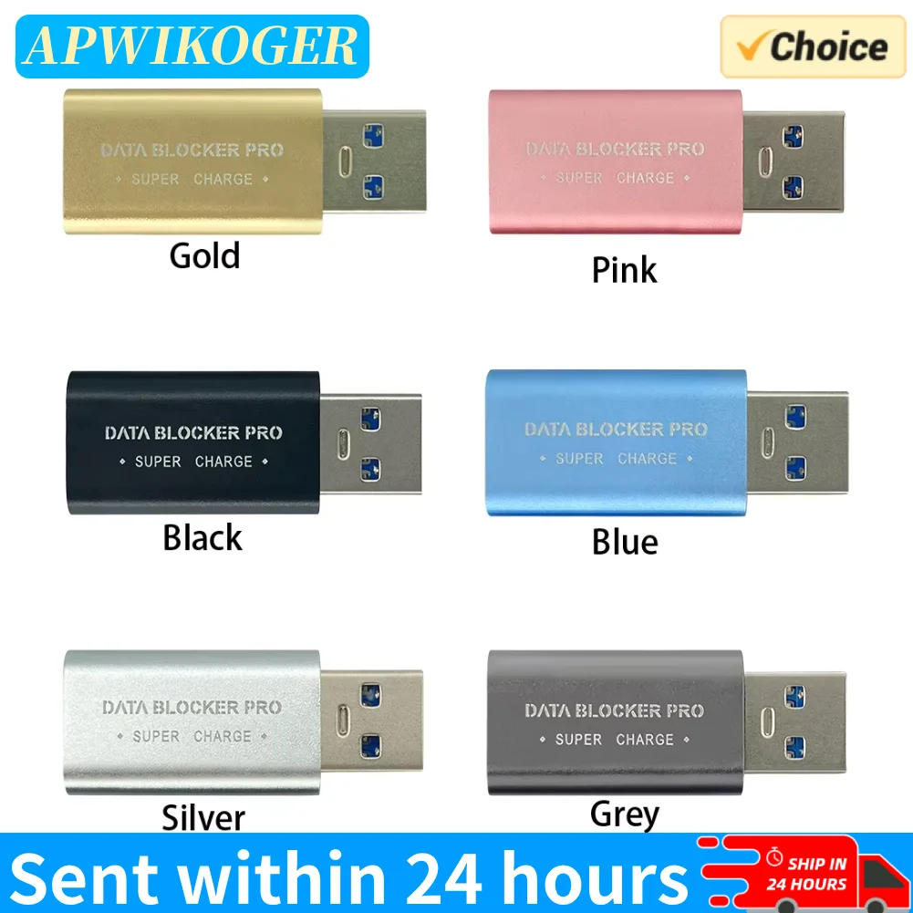 

USB-блокировщик данных защищает от разъема сока Адаптер быстрой зарядки Безопасная зарядка Блокатор данных для безопасной зарядки