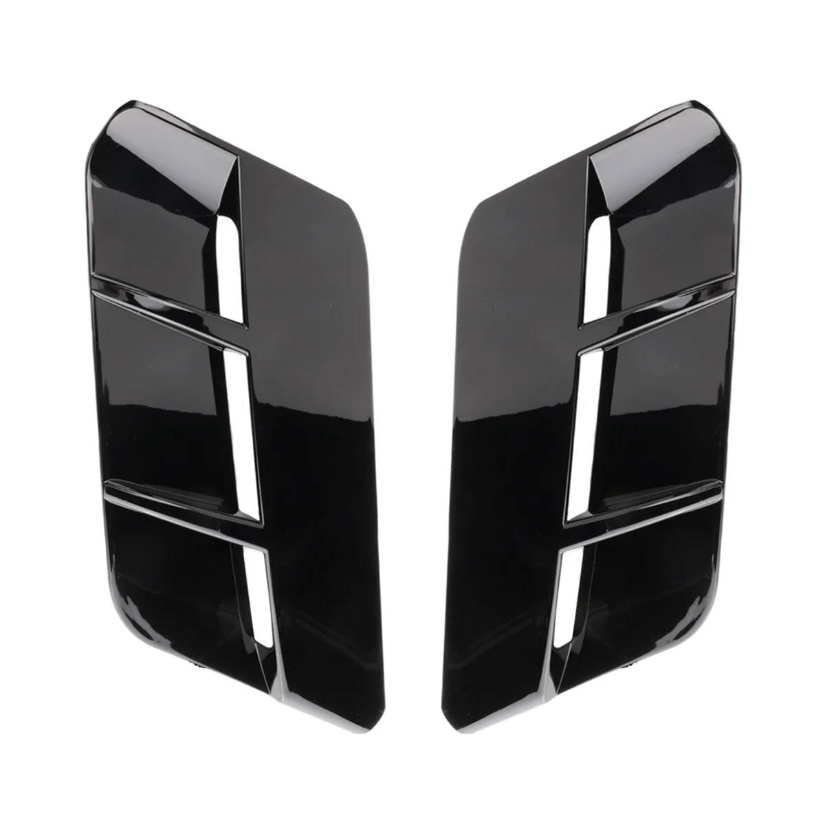 #591F Car Black Matte Engine Hood Air Outlet Vent Cover Trim for Dodge Challenger 2015-2020 Car Accessories (Black)