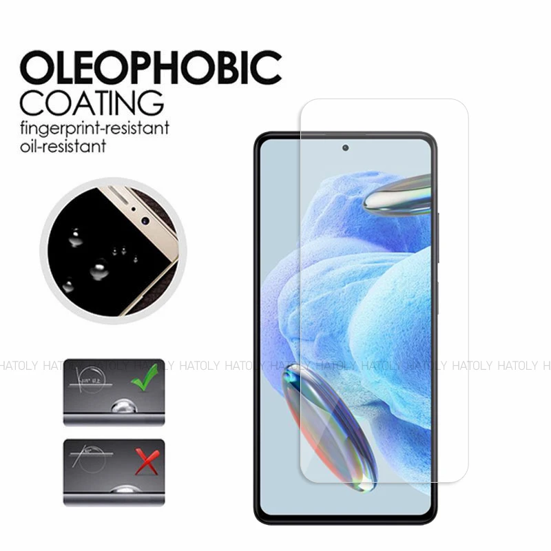 2/4PCS Screen Protector For Xiaomi Redmi Note 12 Pro 5G Tempered Glass Xiaomi Redmi Note 12 Pro 5G Full Glue Phone Glass Film