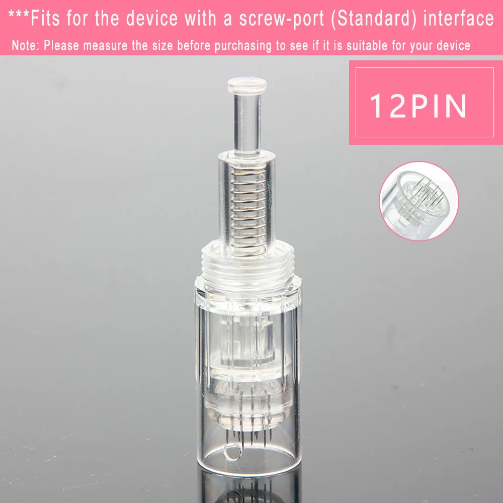10/20 Stück 12pin/36pin Microneedling DermaPen Nadeln Schraubkartuschen Ersatzköpfe Microneedling Tattoo Nano Mikronadeln – Detail 11