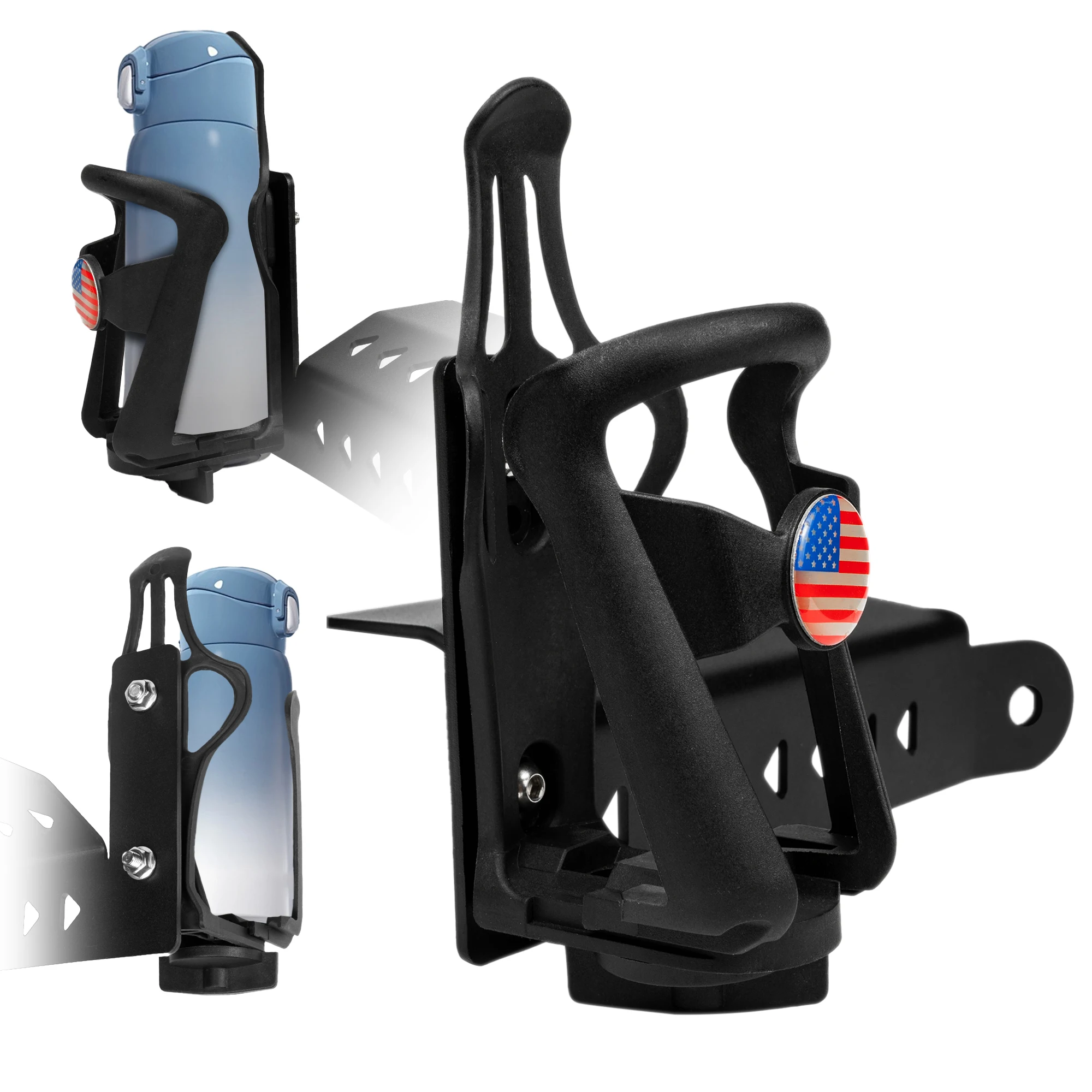 

Cup Holder Drink Holder Left and Right Side One Pair 20oz Bottle Holder for Can Am Spyder Universal Motorcycle Trike Accessory