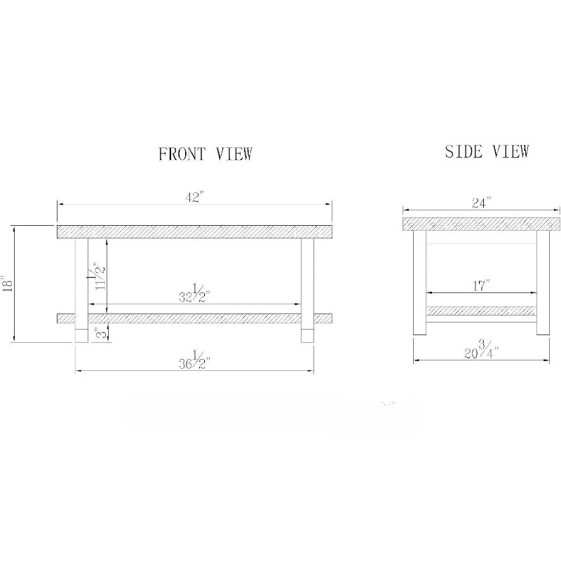 42" metalen en teruggewonnen houten salontafel leisteengrijs biedt een warm en toch elegant huisgevoel netjes veelzijdig en stevig mooi