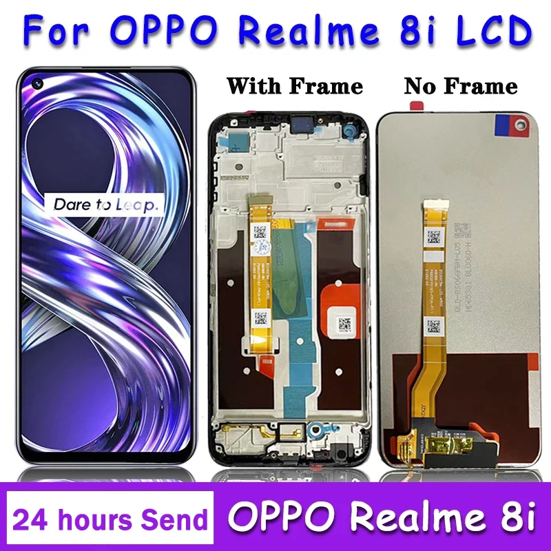 6.6 "Inch Voor Oppo Realme 8i Rmx3151 Lcd-Scherm Touchscreen Digitizer Assemblage Voor Realme8i Lcd Met Frame Vervanging