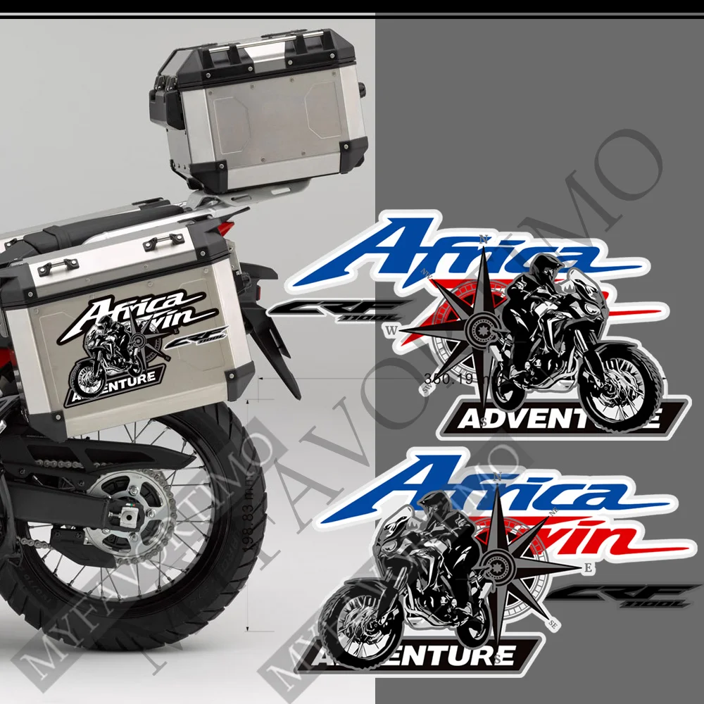 Honda Africa Twin 스티커, CRF1100L CRF 1100 AfricaTwin 알루미늄 박스 키트, 트렁크 케이스, 패니어 수하물 2019, 2020 2021 2022