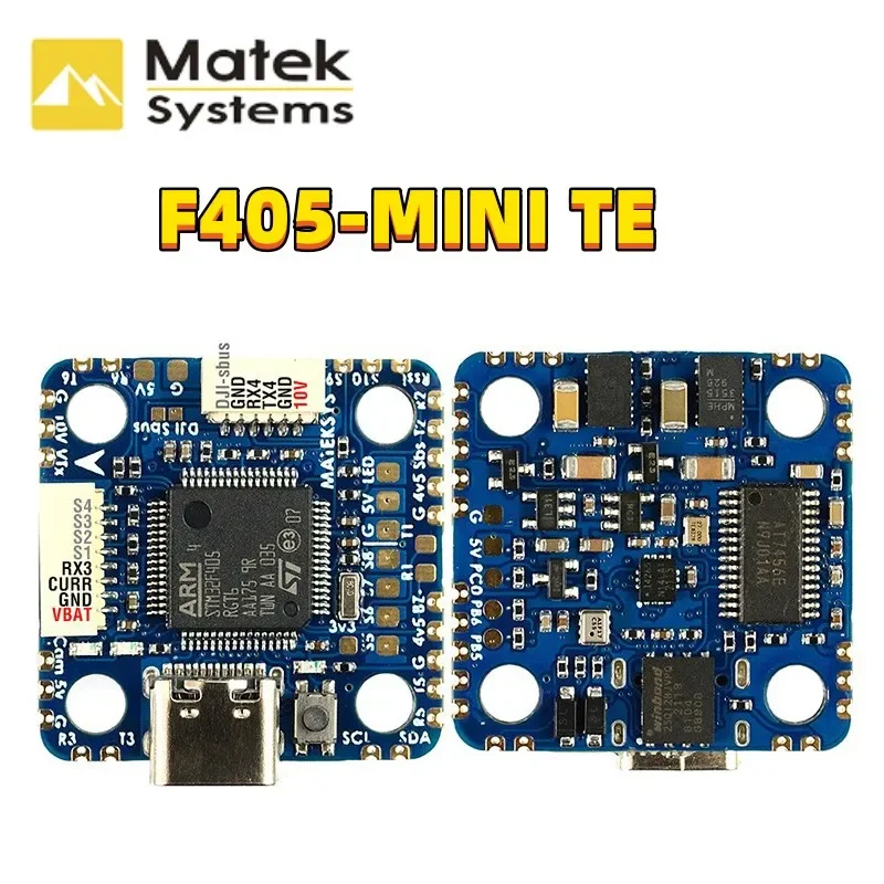 

Полетный контроллер MATEK F405-MiniTE OSD Baro Blackbox STM32F405RGT6 ArduPilot INAV — обновление от F722-miniSE для RC FPV дронов