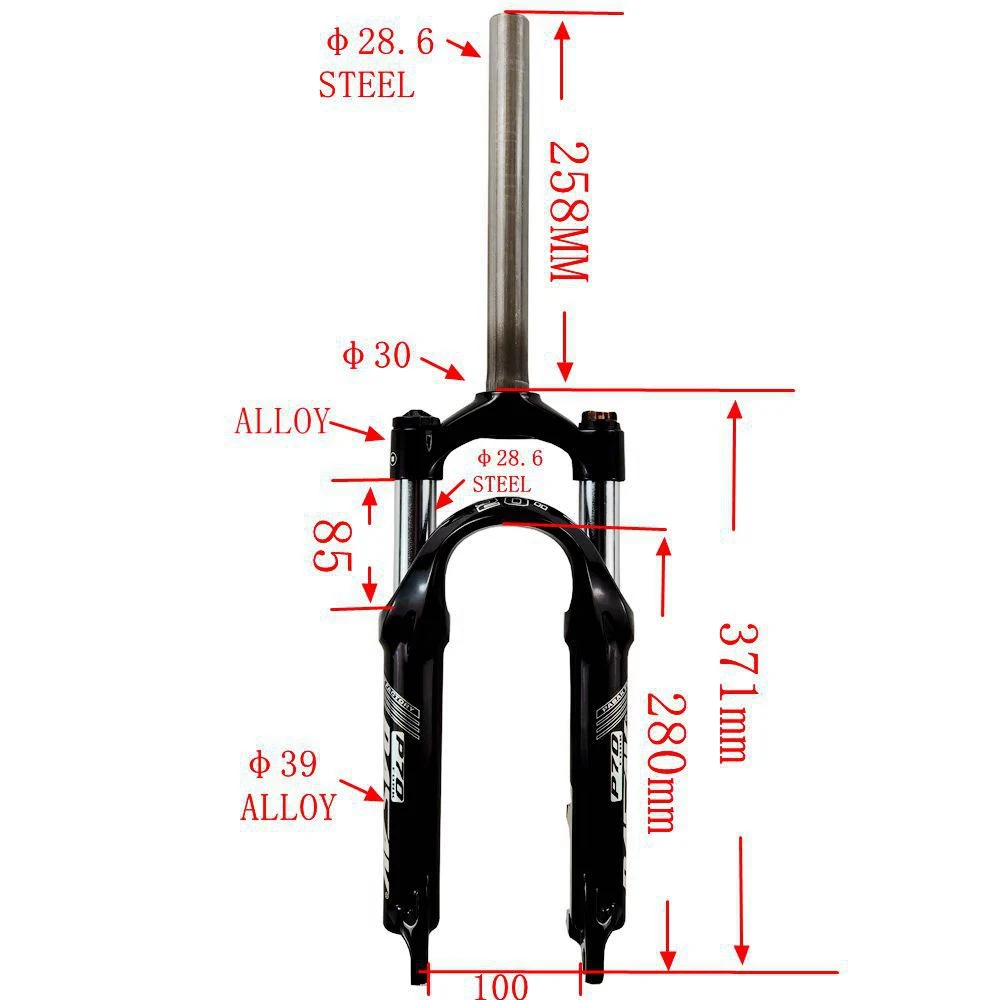 Pasak-Bicycle Fork Disc Brake, BMX Folding, Shock Absorber, Suspension, Mechanical Lock, Adjustable, 20\