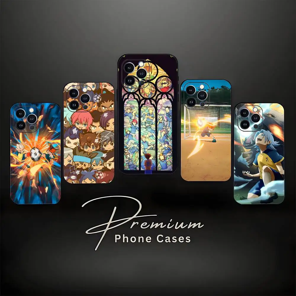 

I-Inazuma E-Eleven Phone Case For iPhone 17,16,15,14,13,12,11 ,Pro Max,XS,X,XR,SE,Mini,8,7,Soft Silicone Black Cover