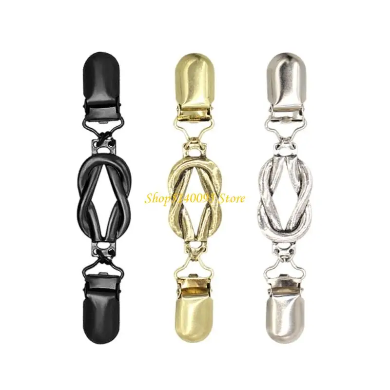 dxae 3lotsdressシャツブローチクリップマントクリップスカーフクリップユニセックスカラフルなセータークリップ