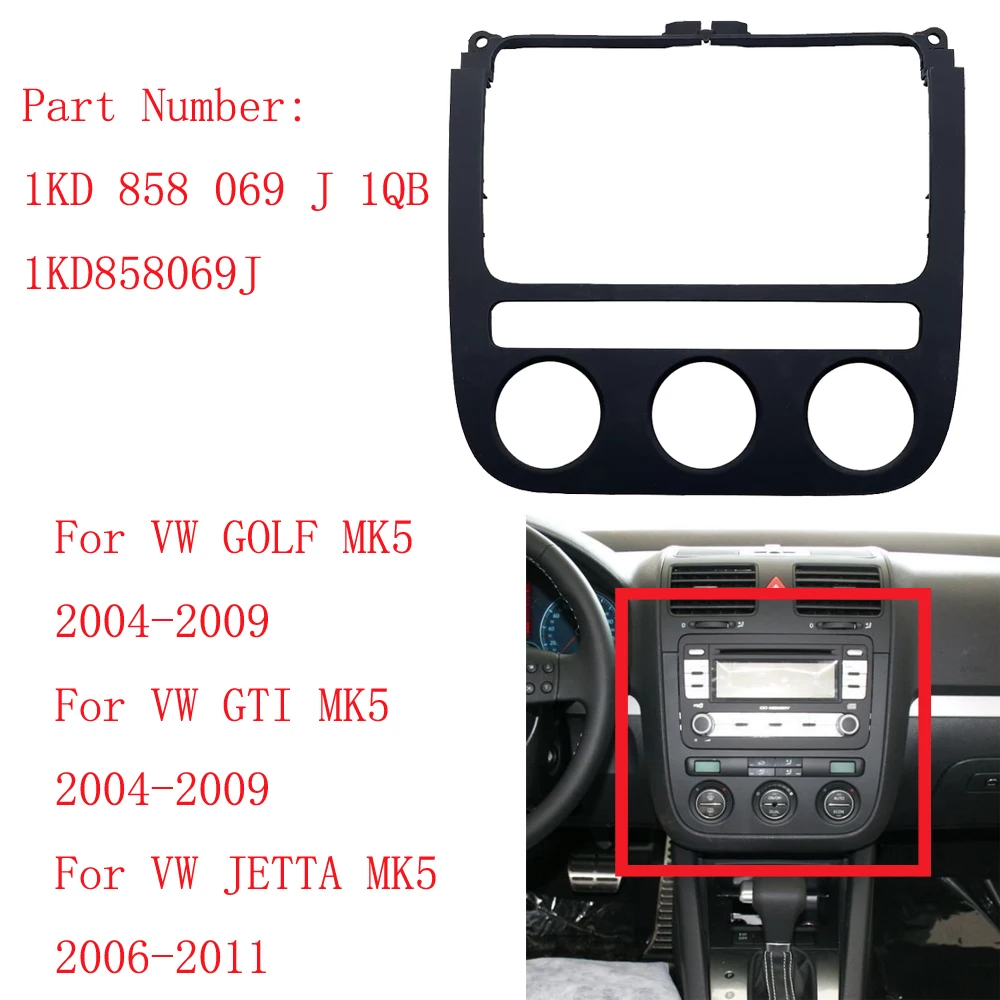 

1KD858069J Панель переключателя климат-контроля Trim1KD 858 069 J 1QB/для VW Jetta GOLF MK5 2005-2010