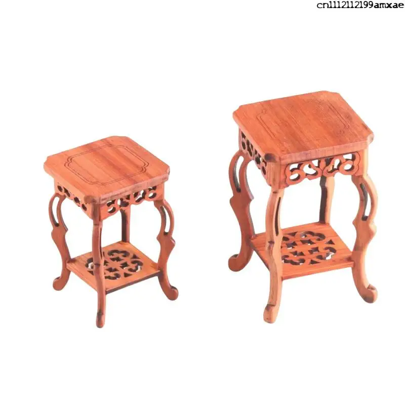 Natural Solid Wood Teapot Base Chinese Gong Fu Tea Sorting Table Tea Pot Cup Display Stand Coffee Tea Sets Pedestal Drinks Shelf