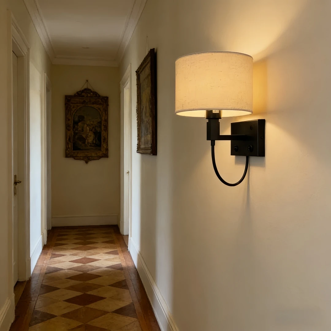 Modern dual-purpose wall lamp,adjustable wall mounted with reading light,minimalist bedroom bedside lamp E27 for home decoration