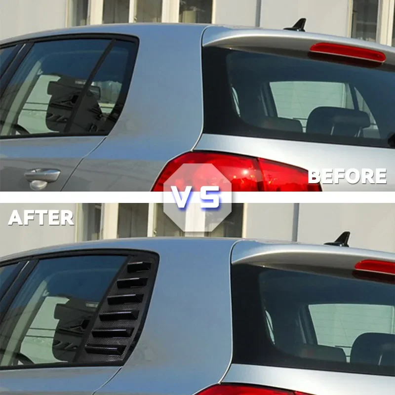 For VW Golf 5 MK5 2003-2010 Car Rear Window Side Vent Shutter Louver Cover Trim Car accessories