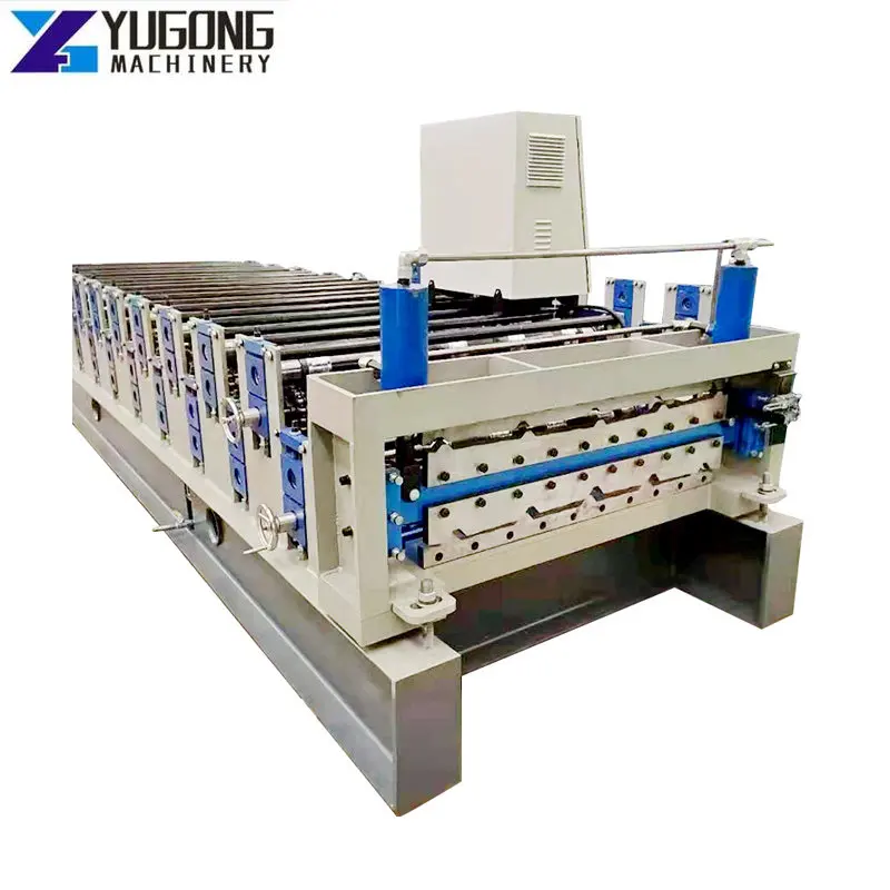 YUGONG 2023 NEW House Building Roof Tile Roll Forming Making Machine Most Popular