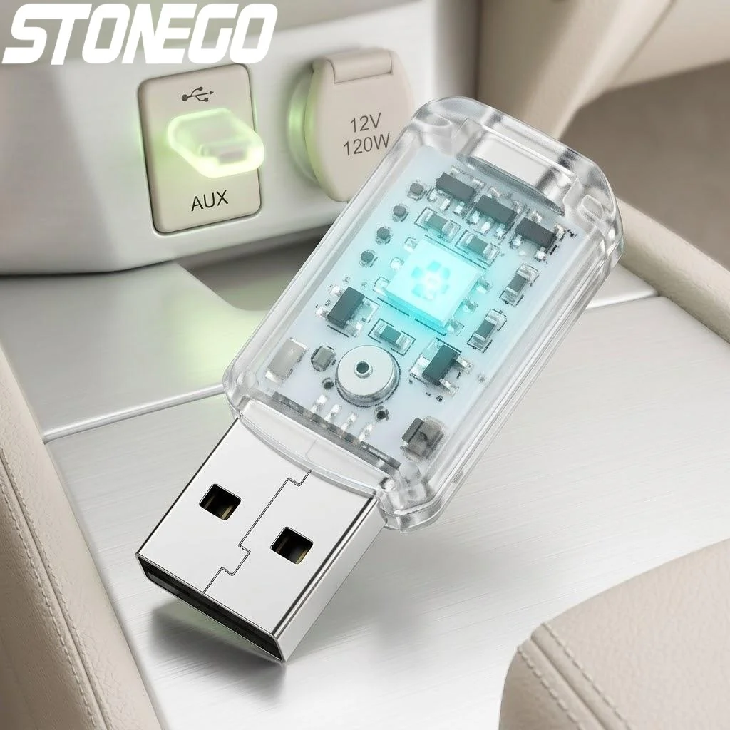 

Автомобильный USB-светильник 5В LED для создания атмосферы, разноцветный, романтический, для интерьера авто и дома, декоративное освещение, украшение для стен и рабочего стола