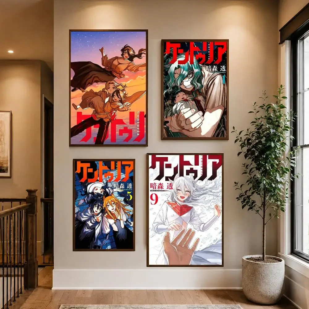 Manga Dark FIRE PUNCH Tatsuki Poster HD Waterproof PP Self-Adhesive Removable Wall Art Poster Bedroom Cafe Gym Home Decor Gift