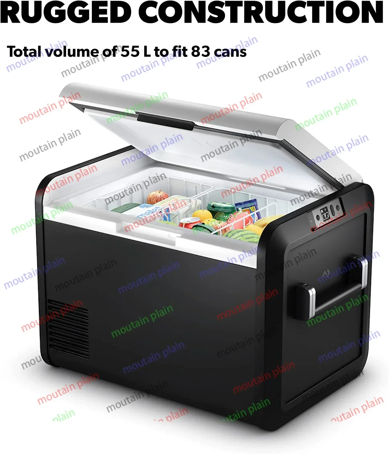 Portable Car Fridge  High Capacity Freezer  Camping Picnic Car Refrigerator Charging Freezer Travel  12v Fridge  75L