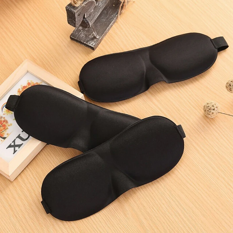 1PC 3D Sleeping eye mask Travel Rest Aid Eye Mask Cover Patch Paded Soft Sleeping Mask Blindfold Eye Relax Massager Beauty Tools