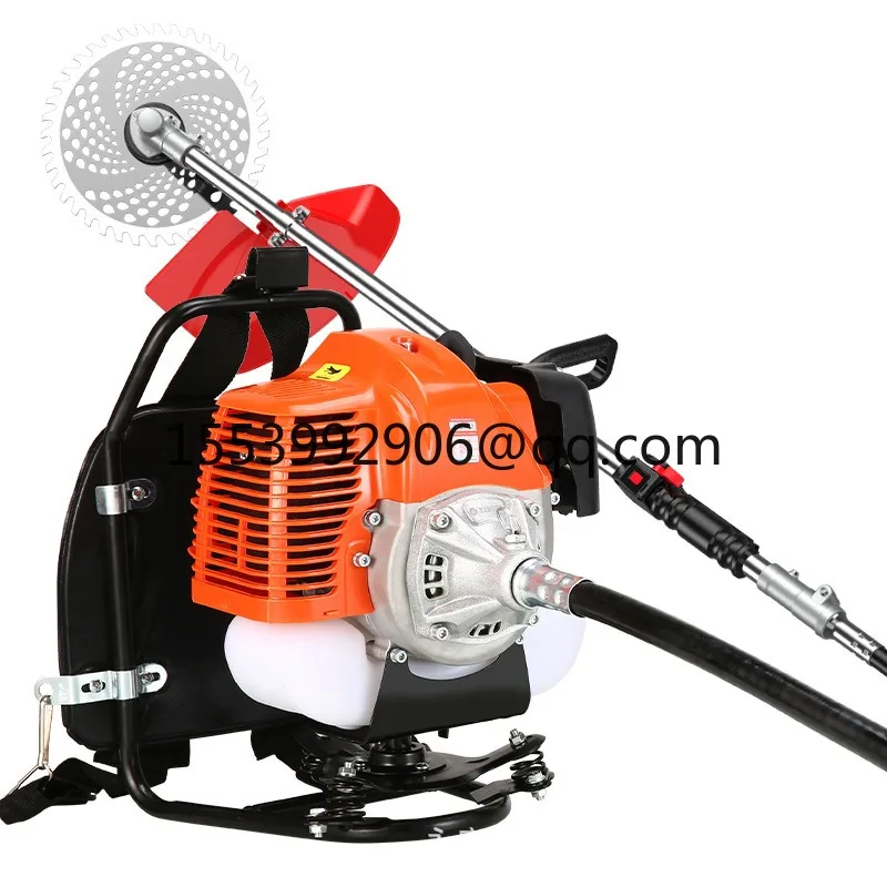 Backpack gasoline lawn mower multi-functional agricultural harvesting wasteland removal