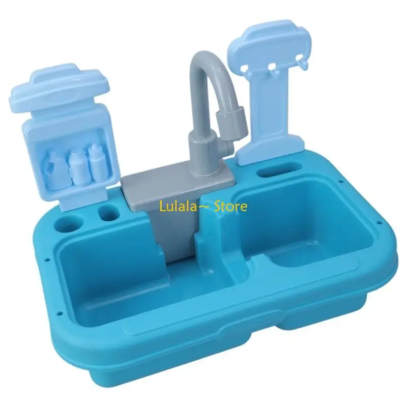 Y4QA – jouet d'évier cuisine pour enfants, robinet électrique avec eau courante, jouet simulation