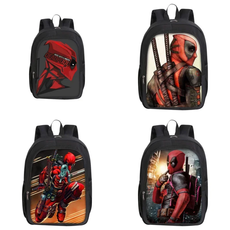 Marvel Deadpool Primary School Boys Personality Print Fashion Backpack Kindergarten Cartoon Anime Baby Large Capacity Backpack