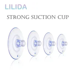 20pcs Transparent Suction Cup Silicone Suction Cup Powerful Suction Cup Wall Kitchen Bathroom Windows Glass Hooks Supplies PVC