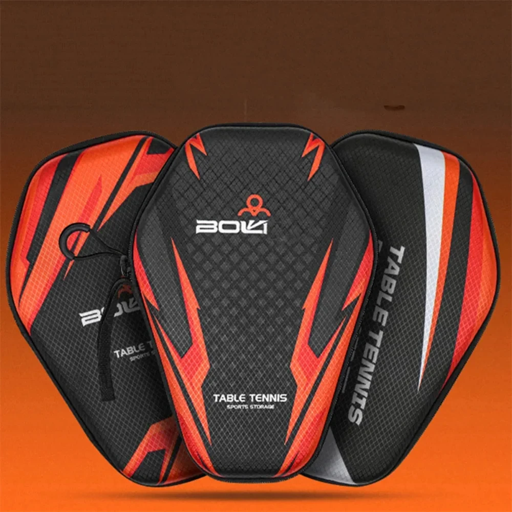 

Table Tennis Racket Bags EVA 1pcs Hard Shell Waterproof Dustproof Table Tennis Paddles Box Case Storage Bag With Hand Strap good