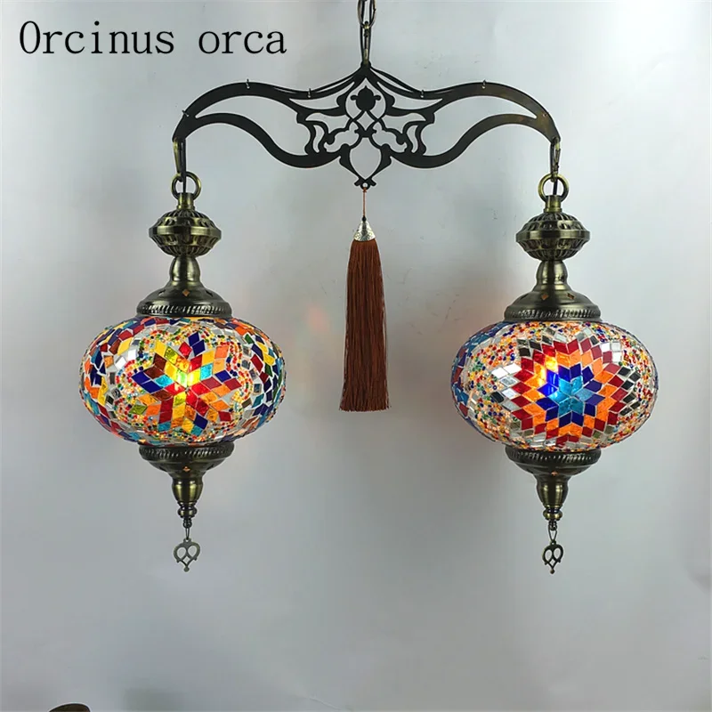 Bohemia ethnic style chandelier restaurant cafe hotel retro exotic Southeast Asia Crystal Chandelier free shipping