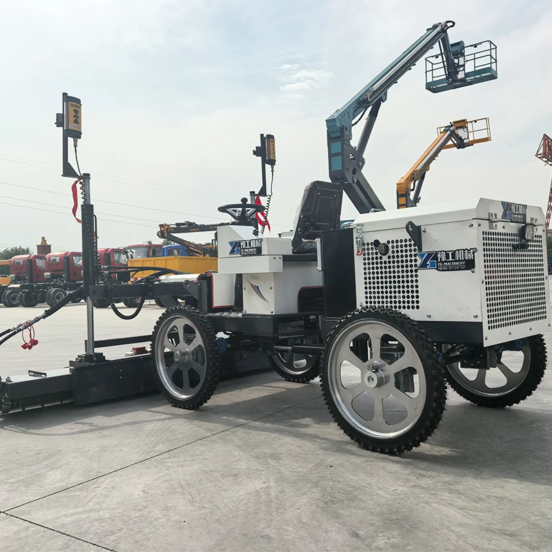 Road Surface Laser Leveling Machine Smooth Paving Concrete Screed Equipment For Highway Construction Site