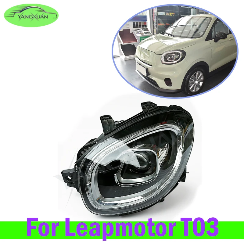 Front Bumper Headlight For Leapmotor T03 2020-2024 Front Head Light Headlamp Head Lamp