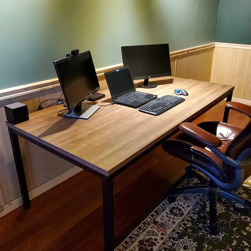 

Large Computer Modern Simple Style Table Office Sturdy Writing Workstation Office Desk Writing for Home Office