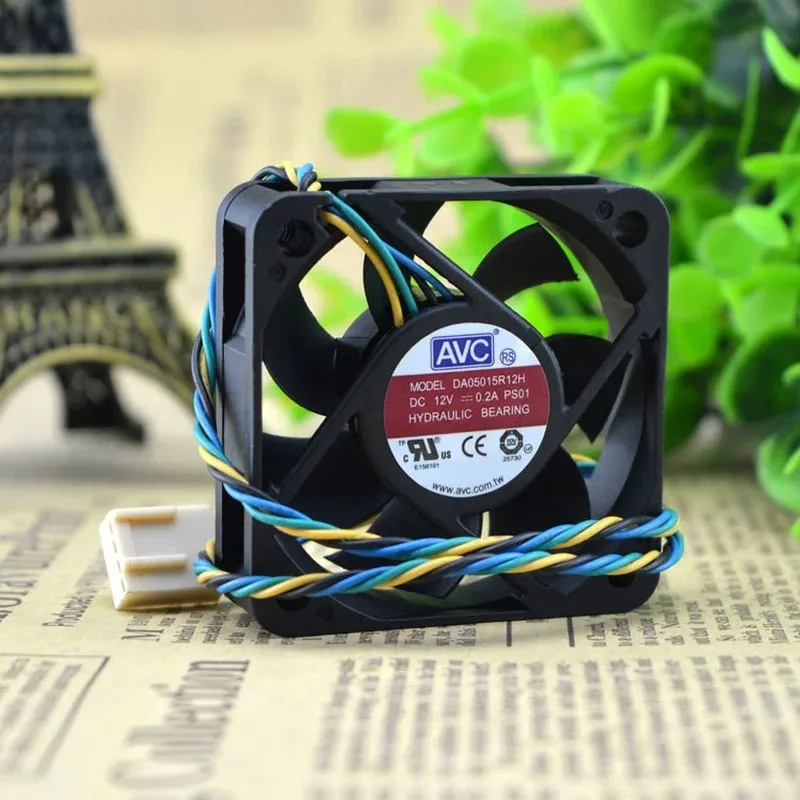 New Cooler Fan for AVC DA05015R12H 12V 0.2A 4-wire with PWM Temperature Control 5CM 5015 50*50*15mm