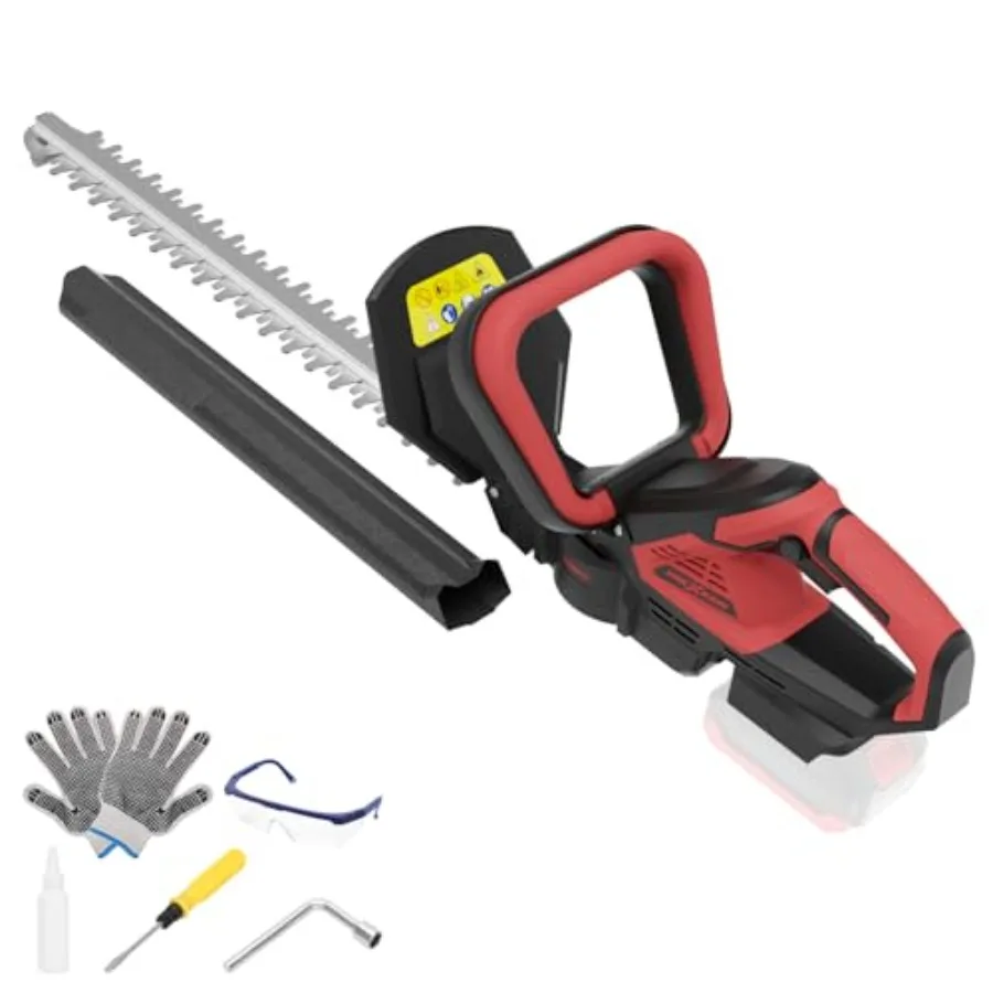 

Hedge Trimmer for MWK M18 18v Battery 22'' Dual-Action Blade and 3/5'' Cutting Capacity 1600RPMand Safety Lock Battery Not Incl