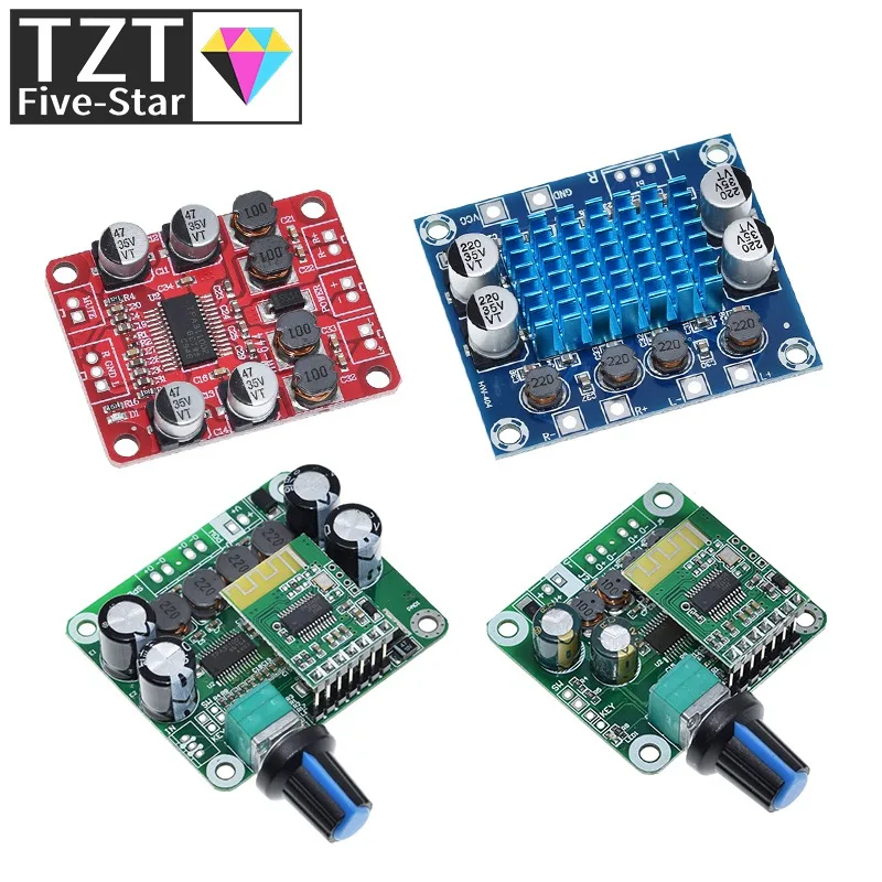 Bluetooth 4.2 TPA3110 15W / 30W X 2 Dual Channel Digital Stereo Audio Power Amplifier Board Module Car For USB Portable Speake