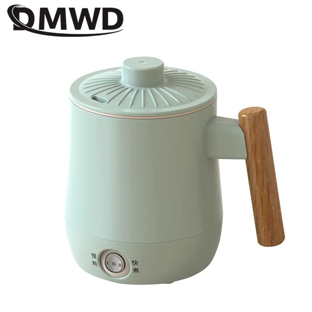 DMWD 0.6L متعددة طباخ الصحية وعاء غلاية كهربائية ماكينة طهي الحساء كوب سخان مياه المرجل الشاي عصيدة صانع مكتب دفئا
