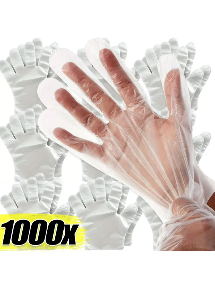 Gants de poulet transparents en plastique multi-usages, respectueux de l'environnement, restaurant, cuisine, barbecue, embaudes cheveux, livres, vente en gros