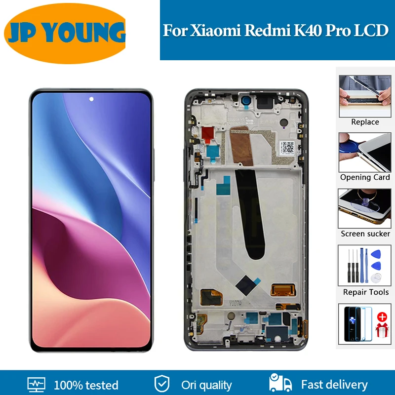 

Super AMOLED For Xiaomi Redmi K40 Pro K40Pro LCD Display Replace For Xiaomi Redmi K40 Display Touch Screen Digitizer Assembly