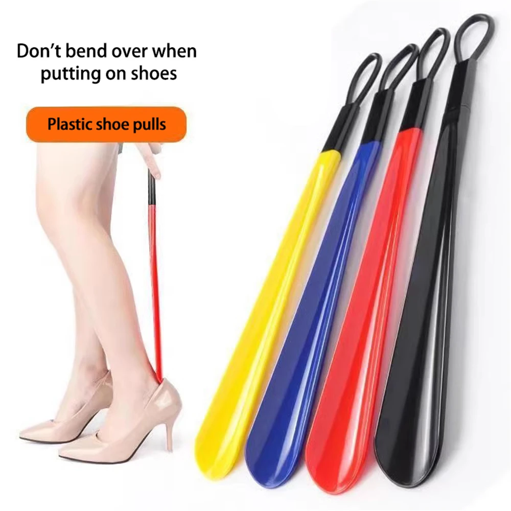 

1pc Plastic Shoe Puller Shoe Puller Shoe Lifting Device Long Handle Household Shoe Puller Shoe Accessories